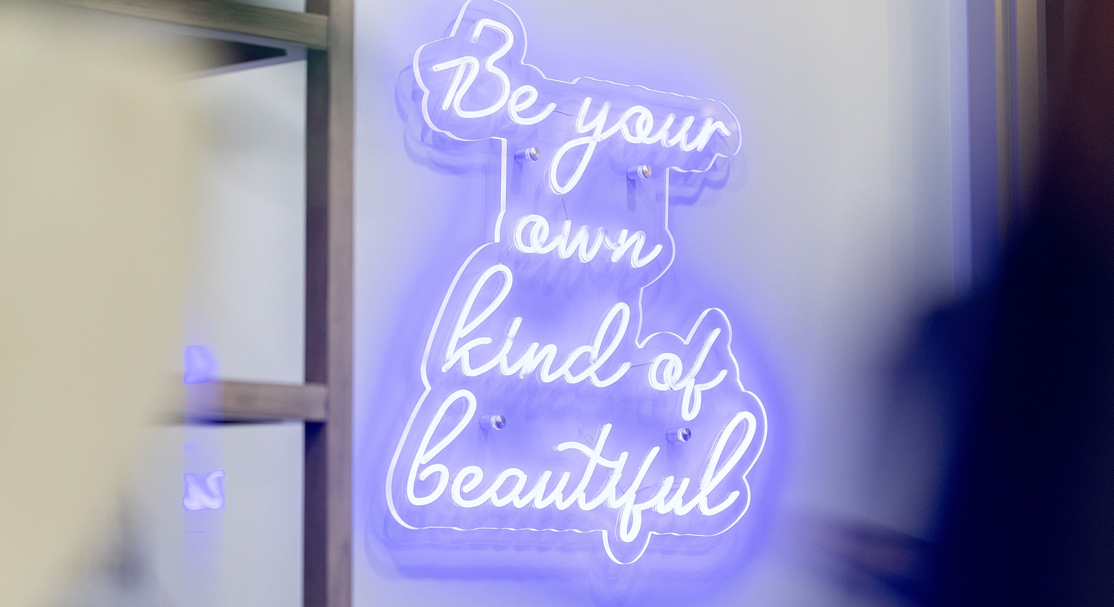 Neon sign: Be your own kind of beautiful